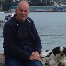 Photo of Councillor Martin Wakefield and his dog